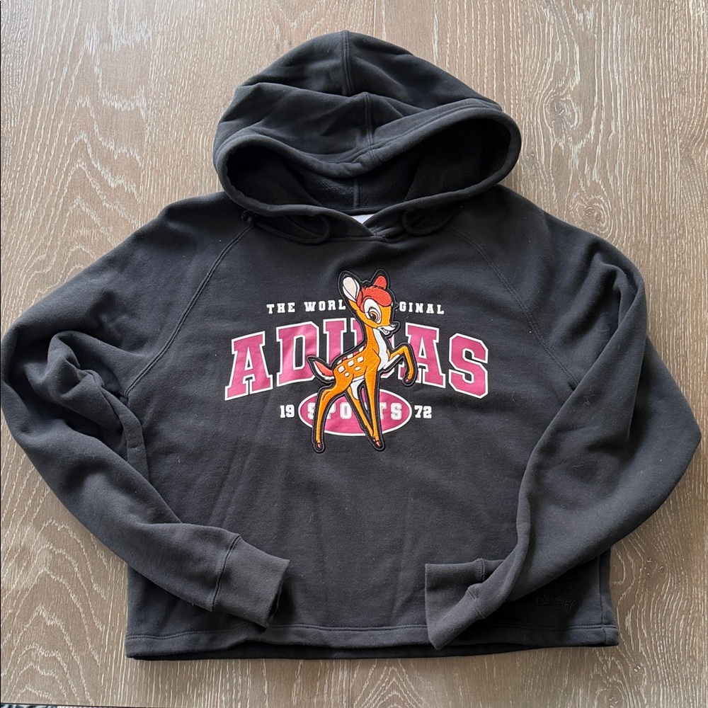 Adidas Originals Women's Disney Bambi Graphic Crop Hoodie